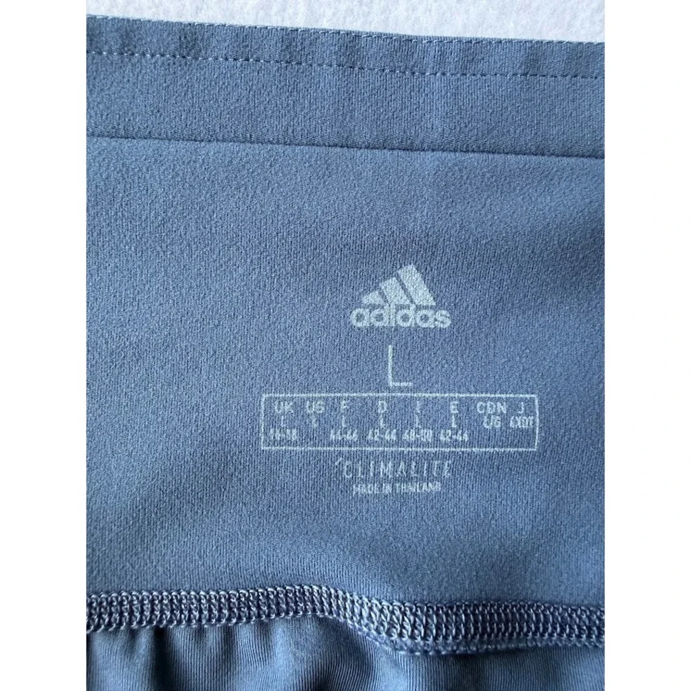 Adidas Climalite Leggings Women Large Blue Athletic High‎ Rise Stretch Training